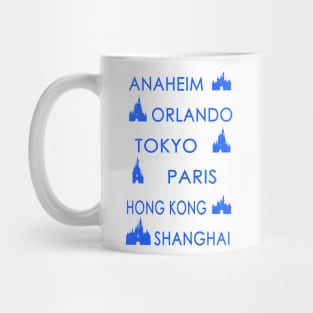 My Cities (Color on White) Mug